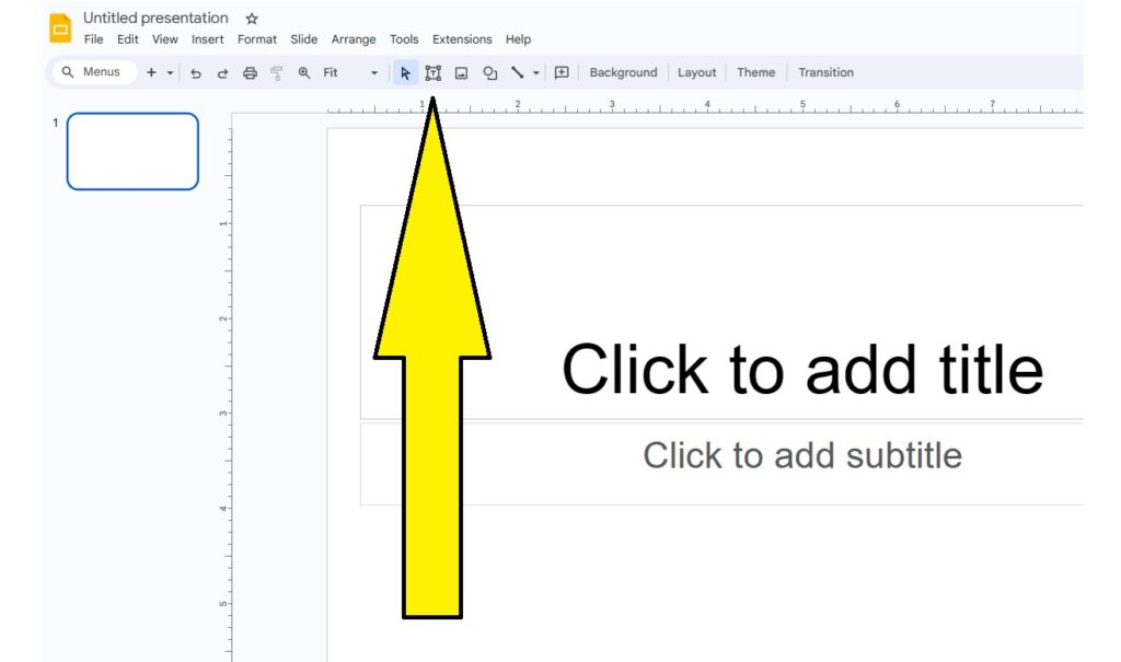 add a text box to create bullets in Google slides