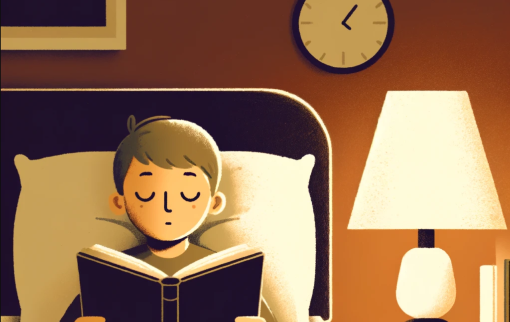 calm reading helps some people in falling asleep
