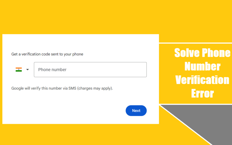 this number cannot be used for verification error solve
