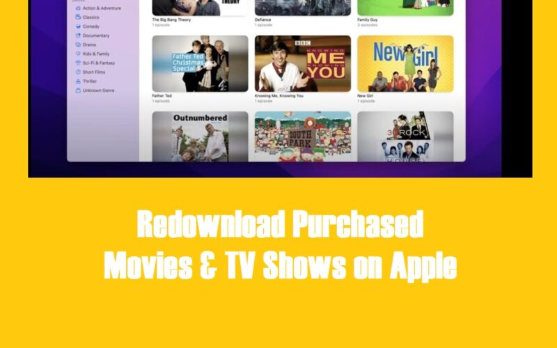 Redownload Purchased Movies & TV Shows on Apple