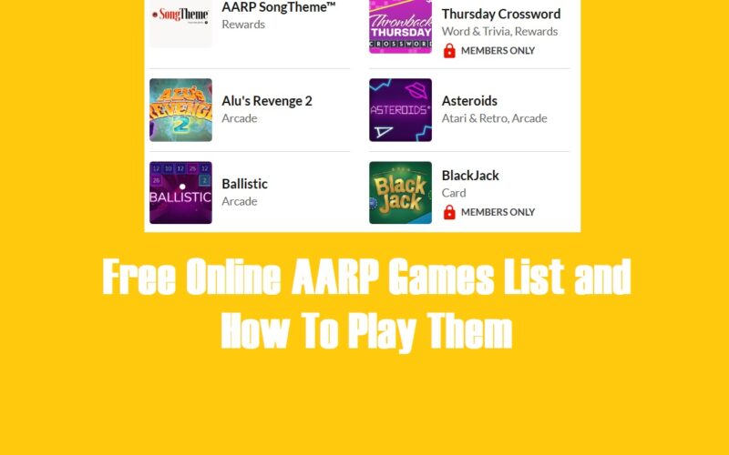 aarp games for seniors