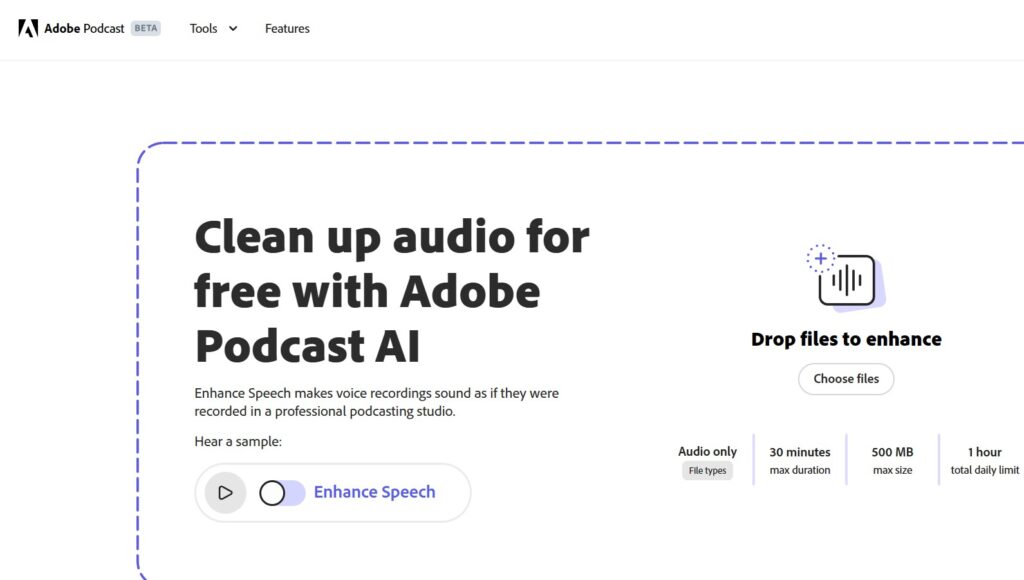 abobe podcast ai to enhance your audio as an influencer