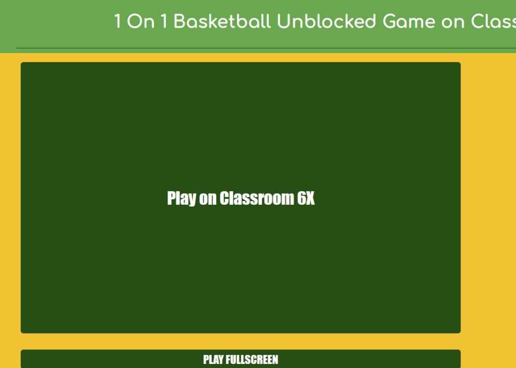 game page on Classroom6x