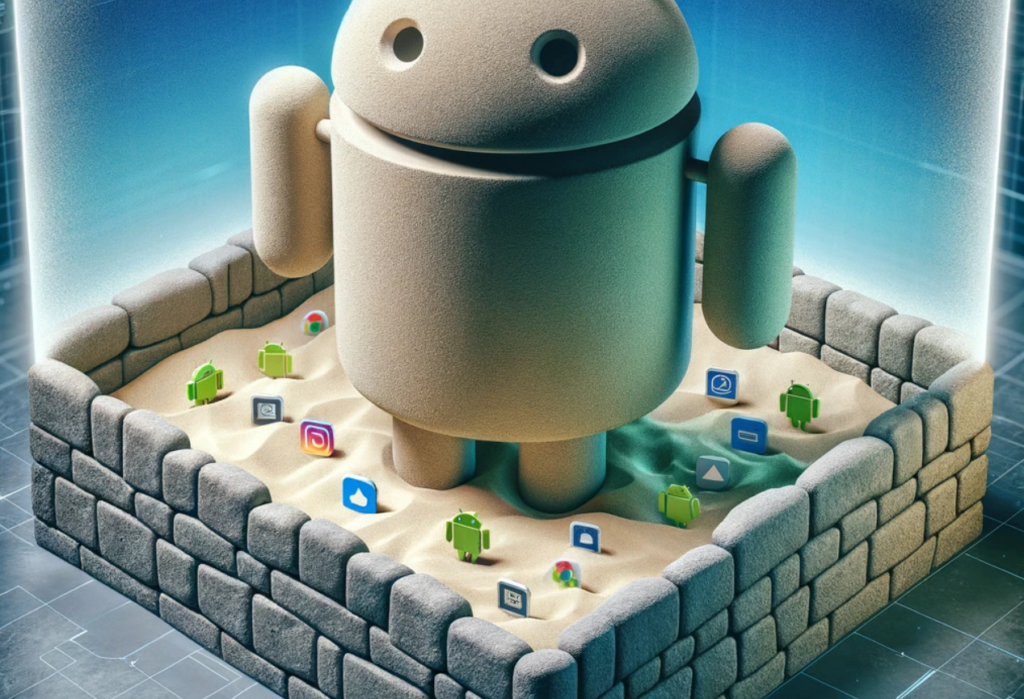 a concept image of Android Sandbox from talkshubh