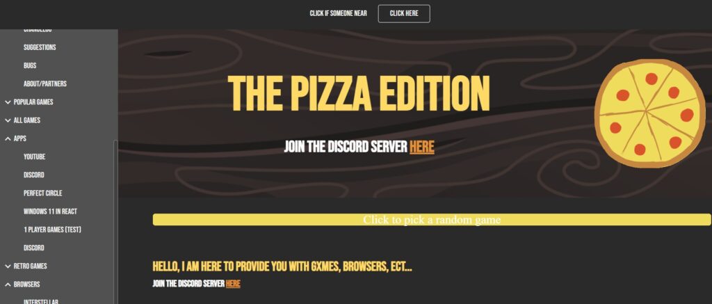 the pizza edition website